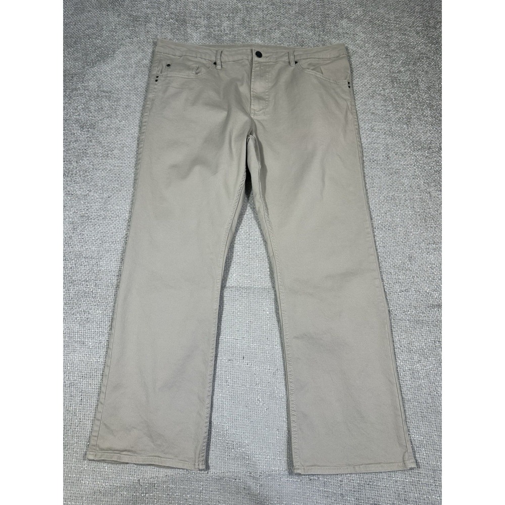 Buffalo David Bitton Jeans Mens 40x30.5 Khaki Sam X Slim Straight Stretch Pants
